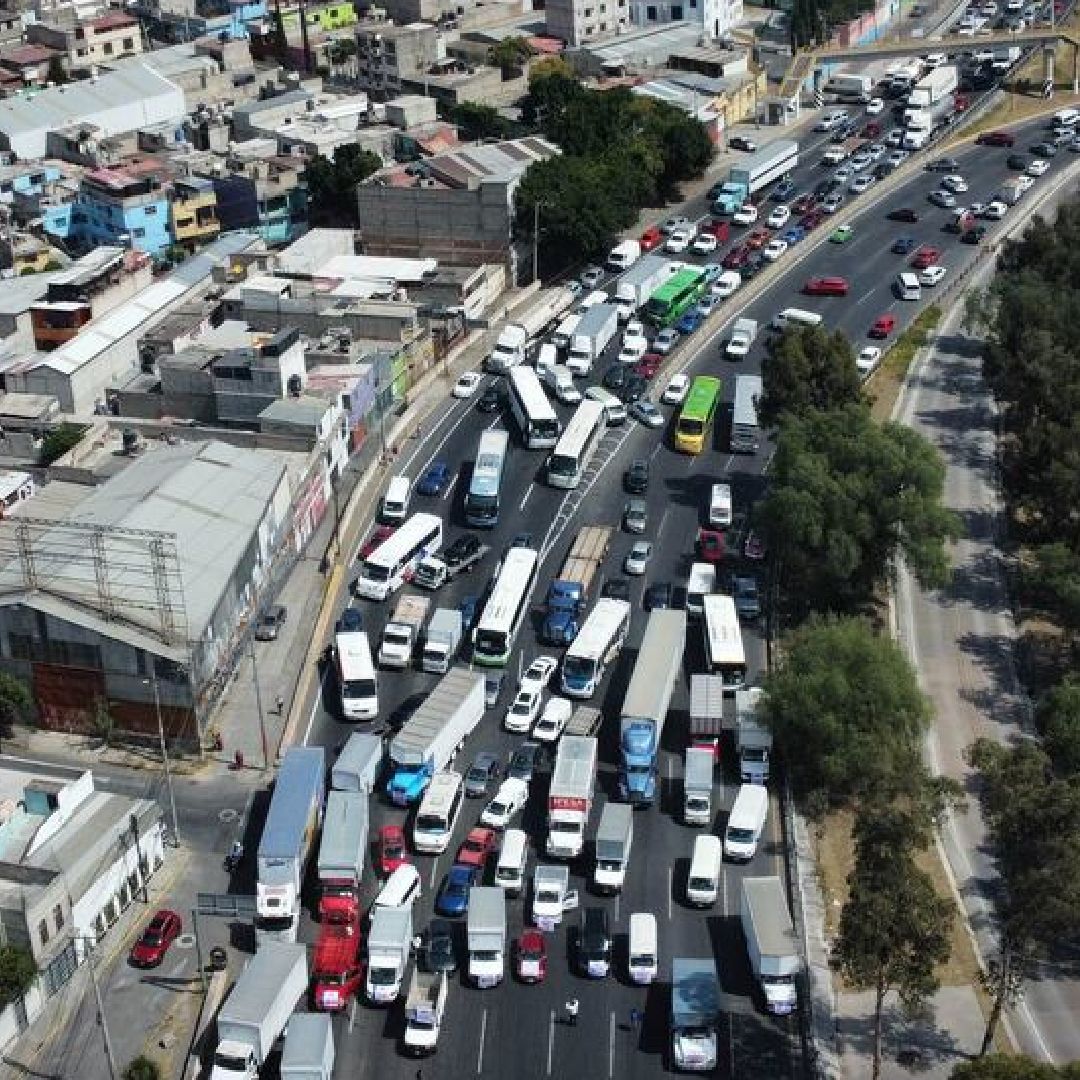 Bloqueo de Transportistas. Foto: Cuartoscuro